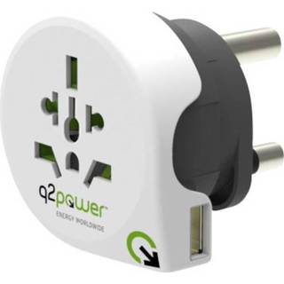 👉 Reisstekker Q2 Power 1.100230 Welt nach SÃ¼d Afrika mit USB 7640167560530