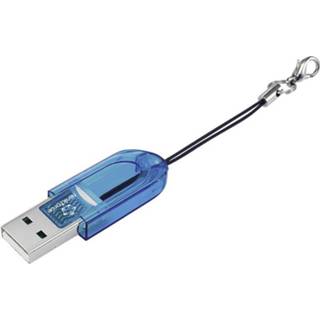 Geheugenkaartlezer blauw Renkforce CR14e Mini Externe USB 2.0 4016138887204