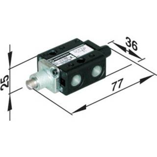 👉 Ventiel kunststof Norgren SP/M1553/14 Mechanisch bedienbaar pneumatisch 3/2-weg Materiaal (behuizing) Afdichtmateriaal NBR 4016138360875