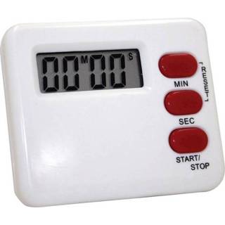 Wit rood Timer M902012C Wit, Digitaal 4044685100712