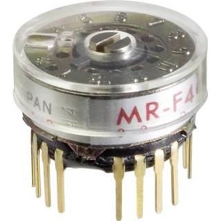 👉 NKK Switches MRF206 Draaischakelaar 125 V/AC 0.25 A Schakelposities 6 1 x 30 ° 1 stuks