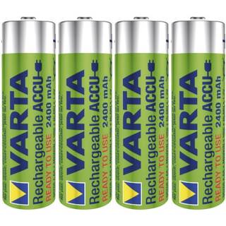 👉 Batterij Oplaadbare AA (penlite) NiMH Varta Ready2Use HR06 2400 mAh 1.2 V 4 stuks 4008496658411