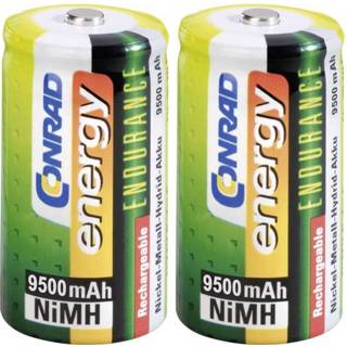 👉 Oplaadbare batterij D (mono) Conrad energy Endurance HR20 NiMH 1.2 V 9500 mAh 2 stuks 4016138994827