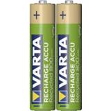 👉 Batterij recycled Oplaadbare AAA (potlood) Varta Ready to Use NiMH 800 mAh 1.2 V 2 stuks 4008496978991