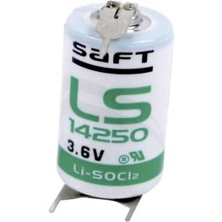 👉 Batterij LS Saft 14250 3PFRP Speciale 1/2 AA U-soldeerpinnen Lithium 3.6 V 1200 mAh 1 stuks 2050001880864