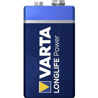Batterij alkaline 9V (blok) Varta Longlife Power 6LR61 1 stuks 4008496559862
