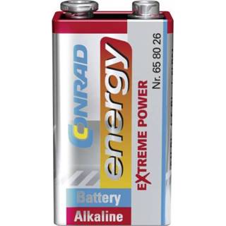 👉 Batterij alkaline 9V (blok) Conrad energy Extreme Power 6LR61 1 stuks 4016138621549