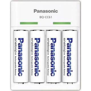 👉 Batterij oplader Panasonic BQ-CC61 - Batterijlader NiMH AAA (potlood), AA (penlite) Incl. oplaadbare batterijen 5410853060406