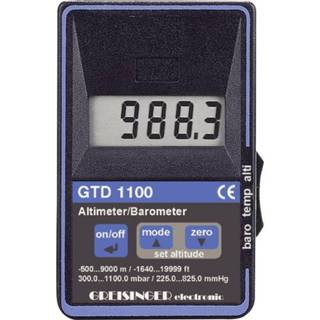 👉 Gasdrukmeter Greisinger GTD 1100 Luchtdruk 0.3 - 1.1 bar Met hoogtemeter