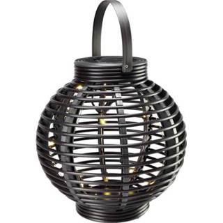 👉 Buitenlamp wit zwart Solar tuinlamp LED Warm-wit Polarlite Rattan 250 4053199520688