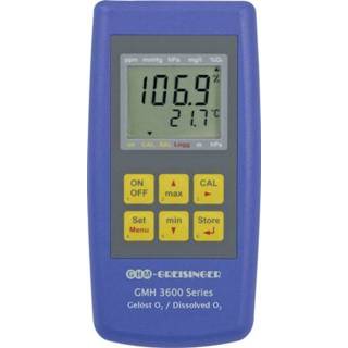 👉 Zuurstofmeter Greisinger GMH 3611-GL Druk, O2-concentratie, O2-verzadiging Kalibratie conform Fabrieksstandaard (met certificaat) 4058175063104
