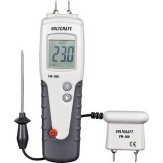 👉 VOLTCRAFT FM-300 Materiaalvochtigheidsmeter Meetbereik bouwvochtigheid 6 tot 99 %Vol. houtvochtigheid Temperatuurmeting 4016138520019