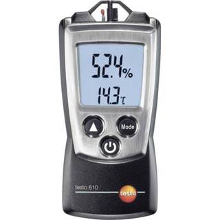 👉 Luchtvochtigheidsmeter (hygrometer) testo 610 0 % Hrel 100 % Hrel Dauwpunt/schimmel waarschuwingsweergave Kalibratie conform: DAkkS
