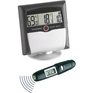👉 Hygrometer Luchtvochtigheidsmeter (hygrometer) TFA MS-10 1 % Hrel 99 Set + infrarood-thermometer Kalibratie conform: Fabrieksstandaard (zonder 4009816013538