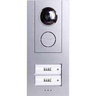 👉 Zilver M-e modern-electronics 41008 Video-deurintercom Kabelgebonden Buitenunit voor 2 gezinswoning 4250109170616