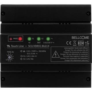 👉 Netvoeding zwart Bellcome SCU.VDR02.BLG14 Video-deurintercom Kabelgebonden DIN-rail voor 1 gezinswoning 6425859406577