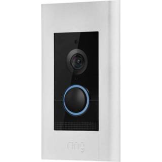 👉 Wifi deurbel wit zwart nikkel Ring 4574672 met video LAN, Complete set voor 1 gezinswoning (gesatineerd), Pearl White, 842861101652