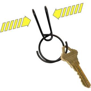 👉 Sleutelring zwart NITE Ize SqueezeRing Easy Load Key Clip 1 stuks 94664043411 360000989065