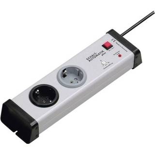 👉 Stekkerdoos grijs Ehmann 0222x00022301 met schakelaar 2-voudig Randaarde stekker 4012096024040