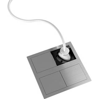 👉 Kopp 939630013 Inbouwstekkerdoos 2-voudig Aluminium