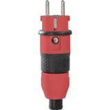 👉 Zwart rood kunststof Stekker met randaarde 230 V Zwart, IP54 ABL Sursum 1529140 4011721163901