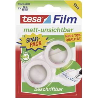 👉 Transparant Tesa tesafilm (l x b) 10 m 19 mm Inhoud: 2 rollen 4042448140302