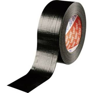 👉 Ducttape zwart rubber Tesa Duct tape Textieltape (l x b) 50 m 48 mm Inhoud: 1 rollen 4042448393395