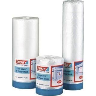 👉 Tesa tesa Easy Cover 4369 Schilderstape Transparant (l x b) 33 m x 1.40 m Rubber Inhoud: 1 rollen