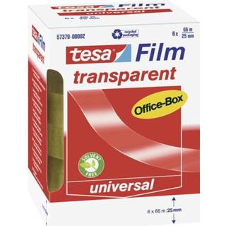 👉 Transparant Tesa tesafilm (l x b) 66 m 25 mm Inhoud: 6 rollen 4042448036223