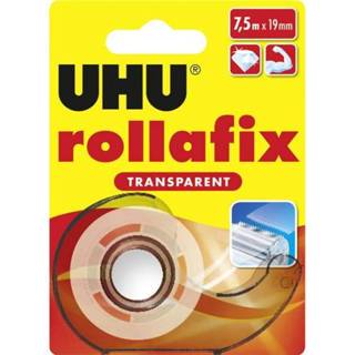 Plakband transparant UHU (l x b) 7.5 m 19 mm Inhoud: 1 rollen 4026700369557