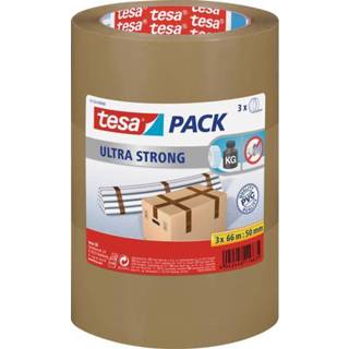 👉 Bruin Tesa tesapack Ultra Strong Pakband (l x b) 66 m 50 mm Inhoud: 3 rollen 4042448116635