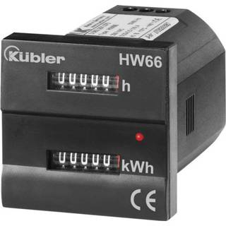 👉 Kübler HW66 M 230 VAC kWh-meter 1-fase Mechanisch 16 A Conform MID: Ja
