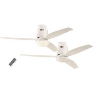👉 Plafondventilator wit CasaFan Aerodynamix (Ã) 132 cm Kleur ventilatorbladen: behuizing: Wit-lak 4024397349180