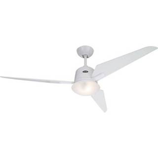 👉 Plafondventilator wit CasaFan Eco Aviatos 132 WE-WE (Ã) cm Kleur ventilatorbladen: Wit-lak behuizing: 4024397341085