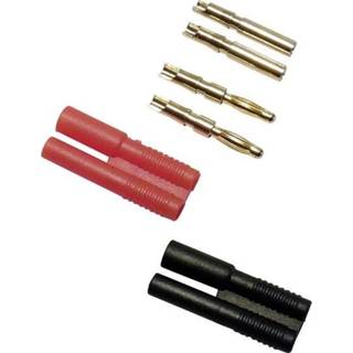 👉 Stift rood zwart Laboratoriumconnector assortiment Stekker, recht, Bus, recht Schnepp Stift-�: 2 mm Rood, 4016138061659