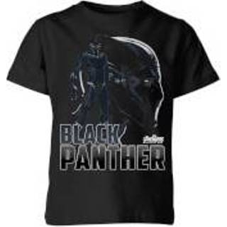 👉 Avengers Black Panther Kids' T-Shirt - Black - 11-12 Years - Zwart