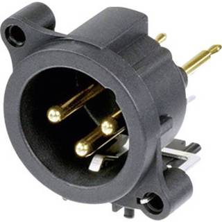 XLR-connector Flensstekker, contacten recht Neutrik NC3MAV Aantal polen: 3 2050001774279