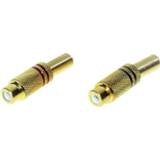 👉 Koppeling Cinch-connector Koppeling, recht TRU COMPONENTS TRU-30K109 Mono Aantal polen: 2 4016139328751