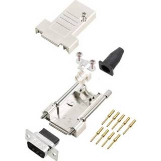 👉 Connectorset Encitech DTSL09-T-JSRG-DBCP09-K D-SUB male connector-set 45 Â° Aantal polen: 9 Crimp 1 stuks 2050005037950