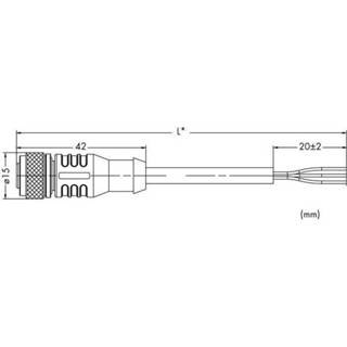 👉 WAGO 756-5301/050-100 Sensor-/actor connector, geassembleerd M12 Bus, recht 10 m stuks 4045454942014
