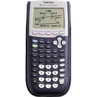 👉 Grafische rekenmachine zwart grijs Texas Instruments TI-84 PLUS Zwart, werkt op batterijen 3243480014830