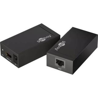 👉 HDMI, LAN (10/100 MBit/s) Extender (verlenging) via netwerkkabel RJ45 Goobay 58972 60 m