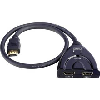 👉 HDMI switche 2 poorten HDMI-switch Schwaiger HDM21A531 vergulde connectoren 1920 x 1080 pix 4004005595062