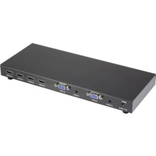 👉 Afstandsbediening 5 poorten HDMI/VGA-switch SpeaKa Professional met afstandsbediening, Ultra HD-geschikt 3840 x 2160 pix 4016139075310