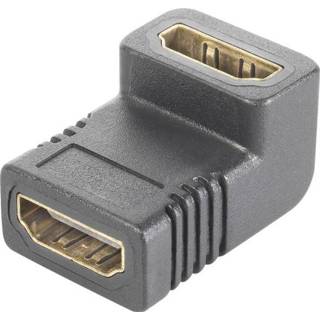 HDMIadapter HDMI Adapter [1x HDMI-bus - 1x HDMI-bus] 90Â° naar boven haaks Vergulde steekcontacten SpeaKa Professional 4016138749397