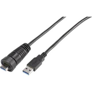 👉 Zwart USB 3.0 Kabel TRU COMPONENTS [1x stekker A - 1x A] 2 m 2050004585803