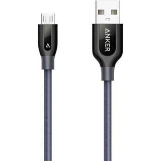 👉 Grijs USB 2.0 Kabel Anker [1x USB-A stekker - 1x Micro-USB-stekker] 0.9 m 848061037227