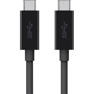👉 Zwart USB 3.0 Kabel Belkin [1x stekker C - 1x C] 2 m 745883721740