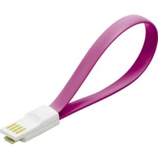 👉 Roze USB 2.0 Kabel LogiLink [1x USB-A stekker - 1x Micro-USB-stekker] 0.22 m 4052792015737