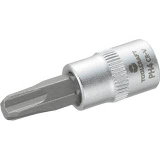 TOOLCRAFT Dop 6,3 mm (1/4 inch) met kruiskop-bitinzet PH4 37 Kop (gereedschap) 4016138758221